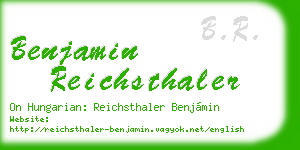 benjamin reichsthaler business card
